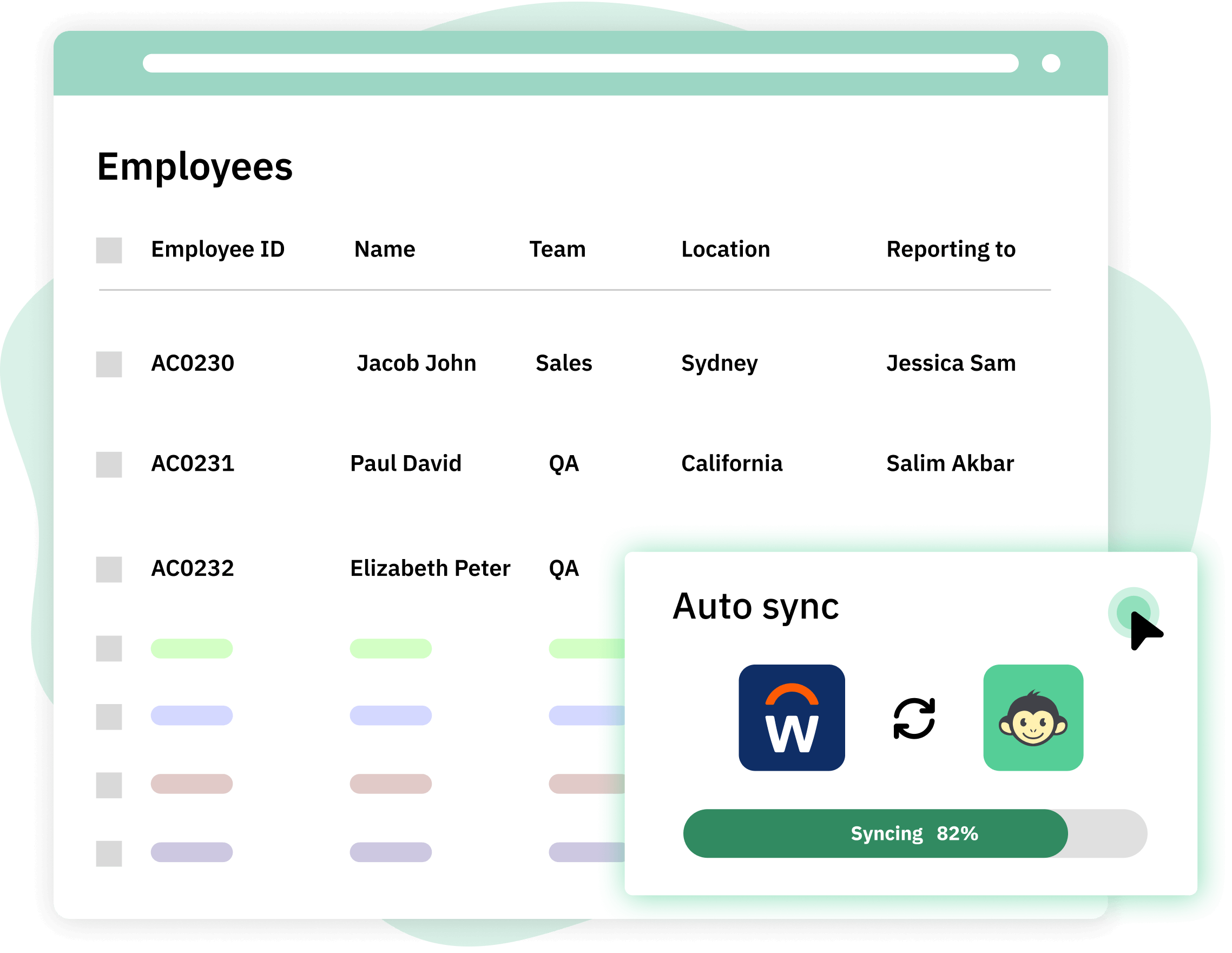 CultureMonkey auto-syncing employee data from Workday