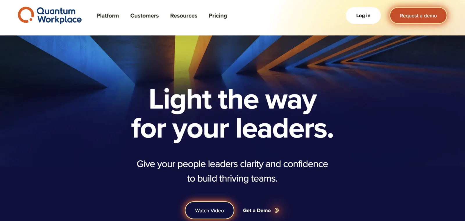 Quantum Workplace engagement dashboard showing validated survey scores with demographic filter and industry benchmark comparison