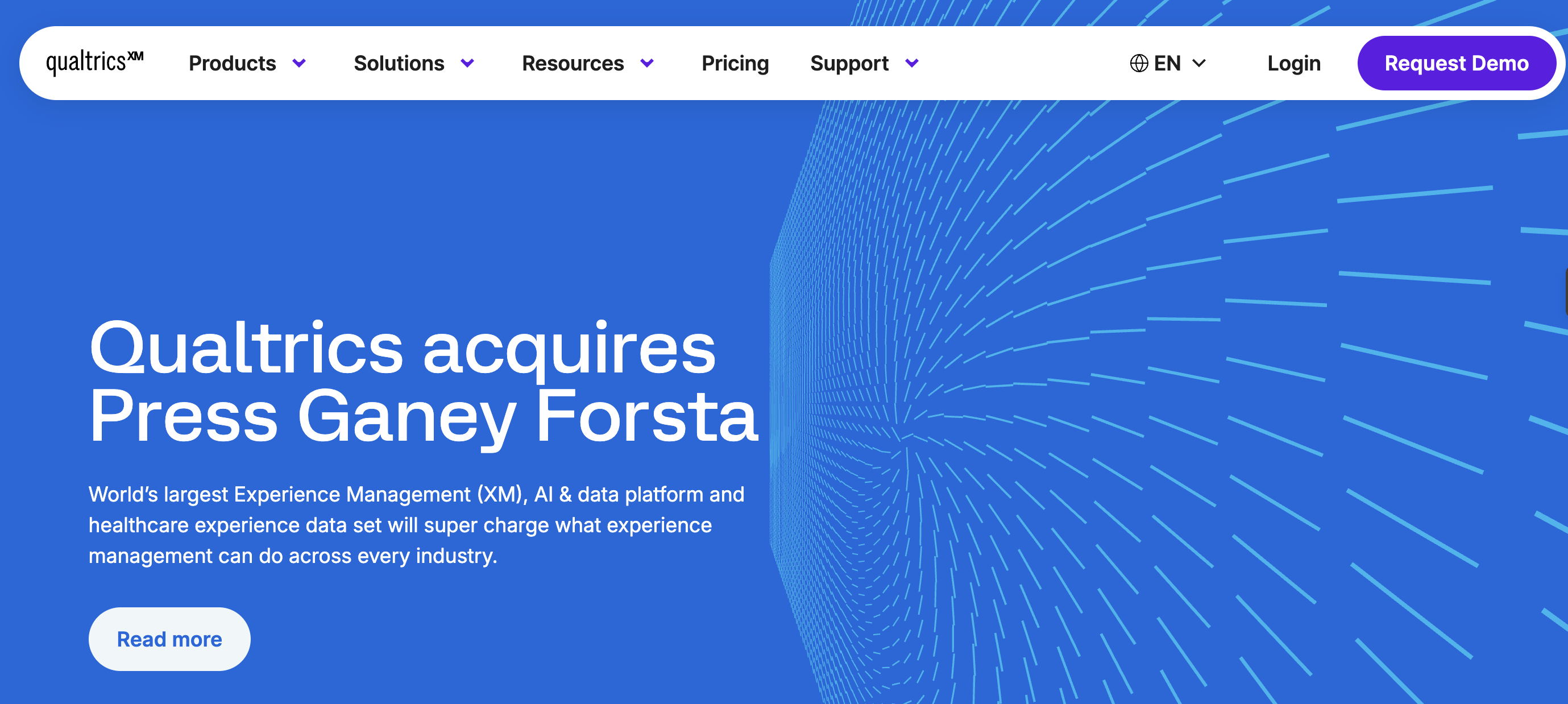 Qualtrics XM employee experience platform screenshot