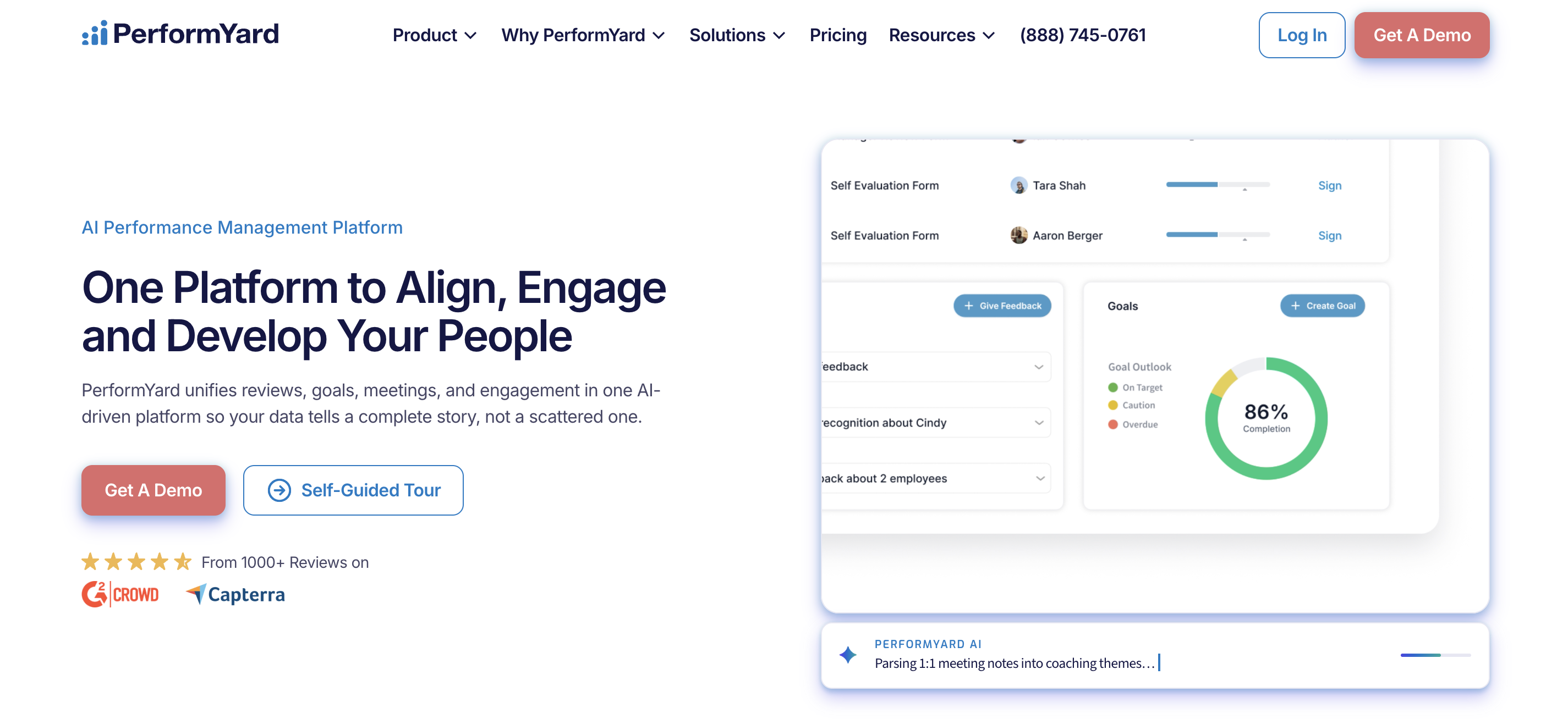 Performyard product screenshot