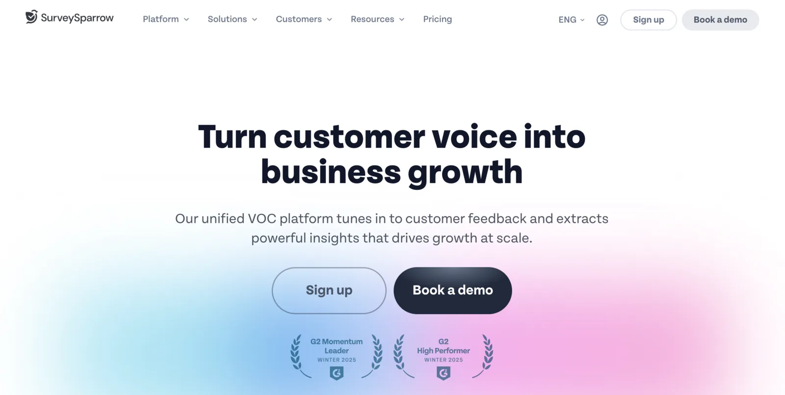 Surveysparrow product screenshot
